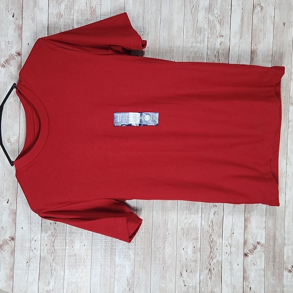 George Tops - George, Red Tee, short sleeves, crew neck, Size XS
